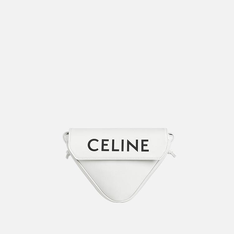 셀린느 트리옹프 부드러운 카프스킨 트라이앵글 크로스백