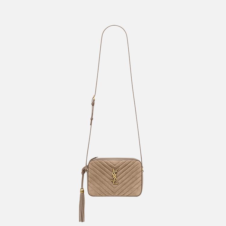 생로랑 퀼팅 스웨이드 루 카메라백