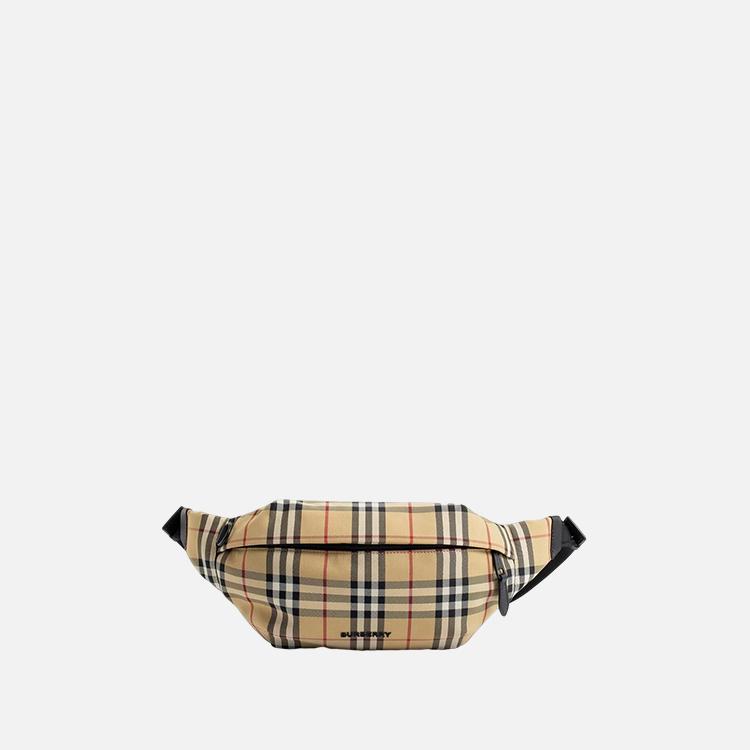 버버리 체크 쏘니 벨트백