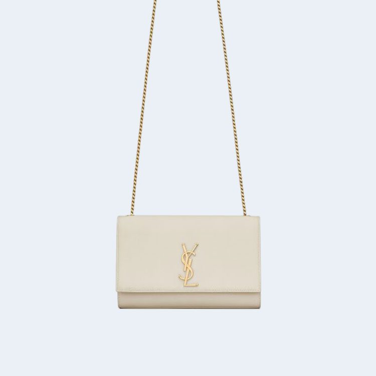 생로랑 케이트 미디엄 백 화이트