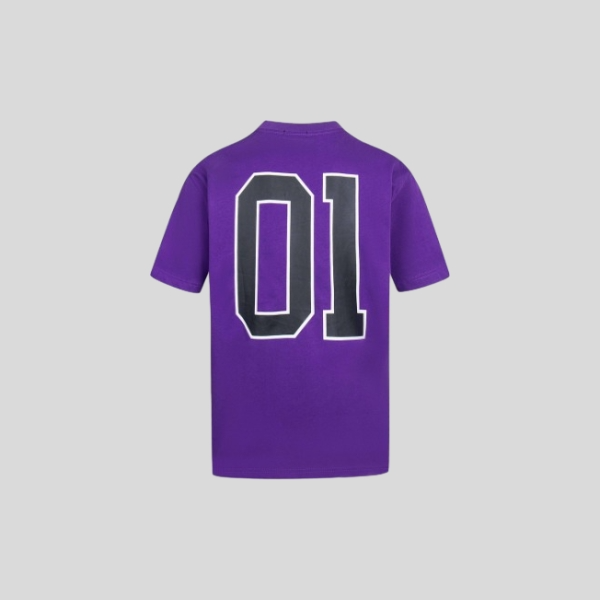 발렌시아가 바스켓볼 오버사이즈 티셔츠 퍼플