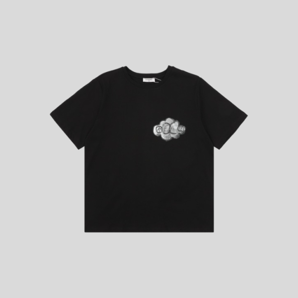 샤넬 핸드 페인팅 반팔티셔츠