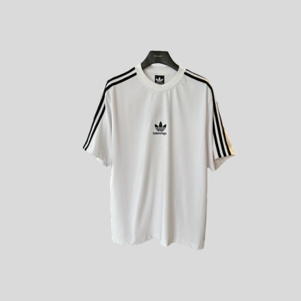 발렌시아가 로고 레터 헤비듀티 반팔티