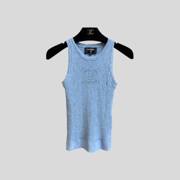 샤넬 폴카 닷 탱크탑