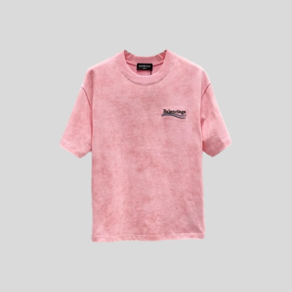 발렌시아가 라운드넥 반팔 티셔츠