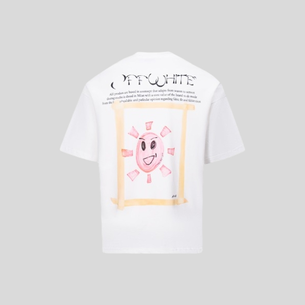 오프화이트 SUN 반팔 티셔츠