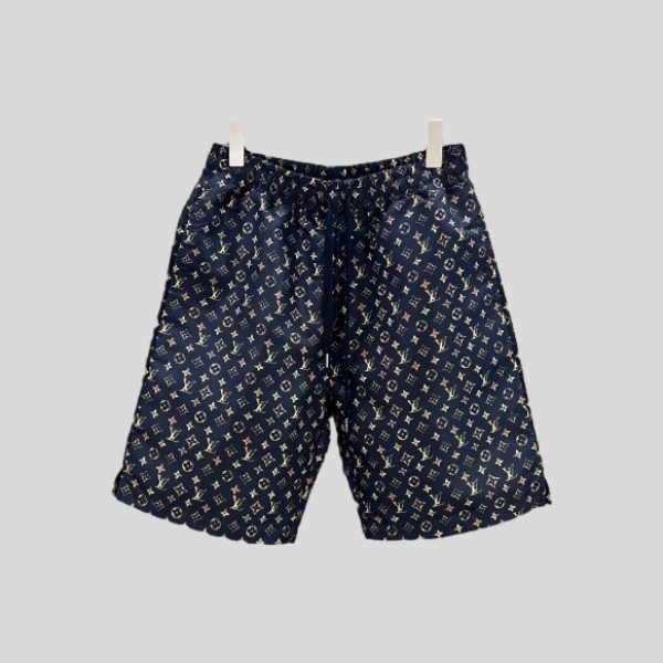 루이비통 풀골드 모노그램 로고 비치팬츠