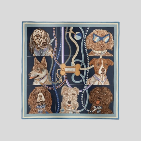 에르메스 도그 캐스팅 데이 블루