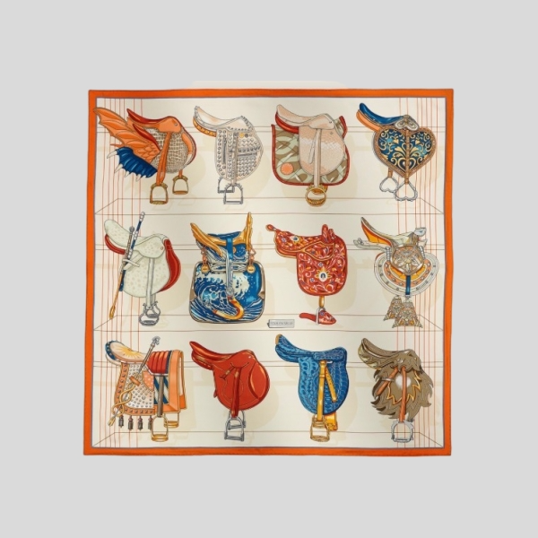 에르메스 오렌지 스카프