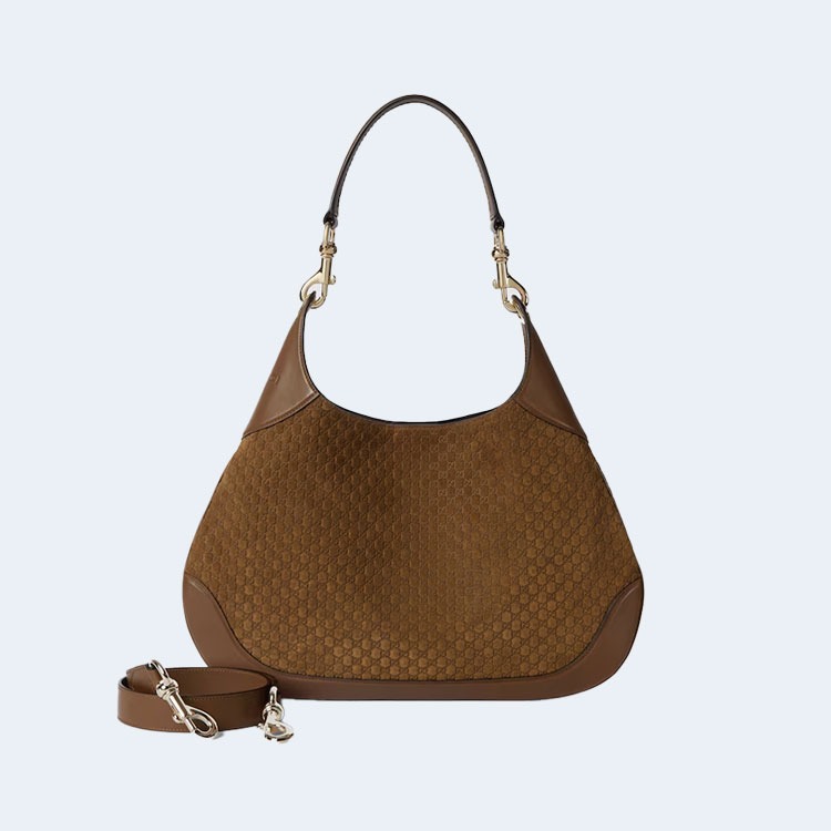 구찌 B 스몰 숄더백 브라운