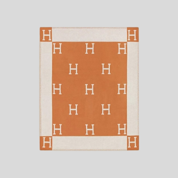 에르메스 아발론 블랭킷 필로우 세트 오렌지