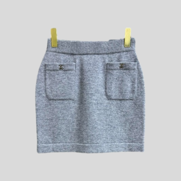 샤넬 버클 캐시미어 스커트(3color)