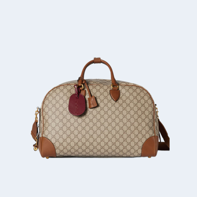 구찌 GG 엠블럼 미디엄 더플백 821148