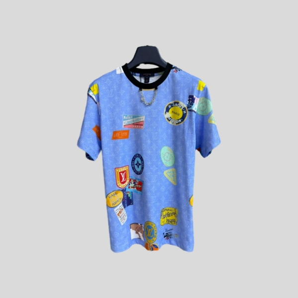 루이비통 마히나 패치 프린트 티셔츠(2color)