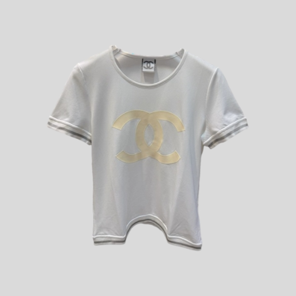 샤넬  스퀘어 로고 반팔 메시티