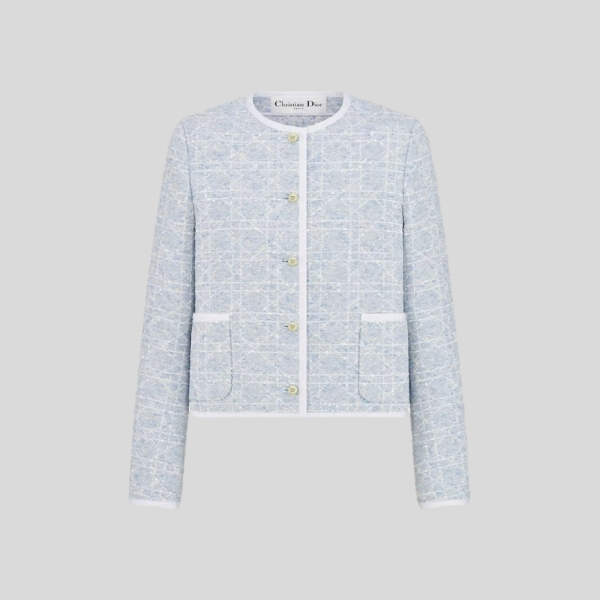 디올 매크로까나쥬 크롭 재킷
