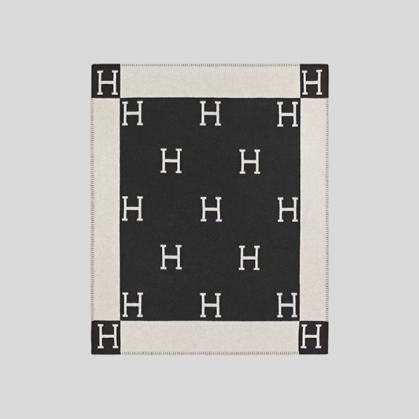 에르메스 아발론 블랭킷 필로우 세트 블랙