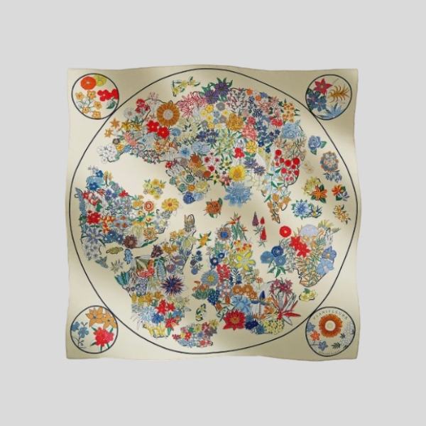 에르메스 플로럴 맵 살구