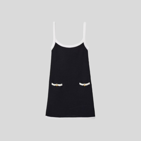 구찌 파인 코튼 드레스