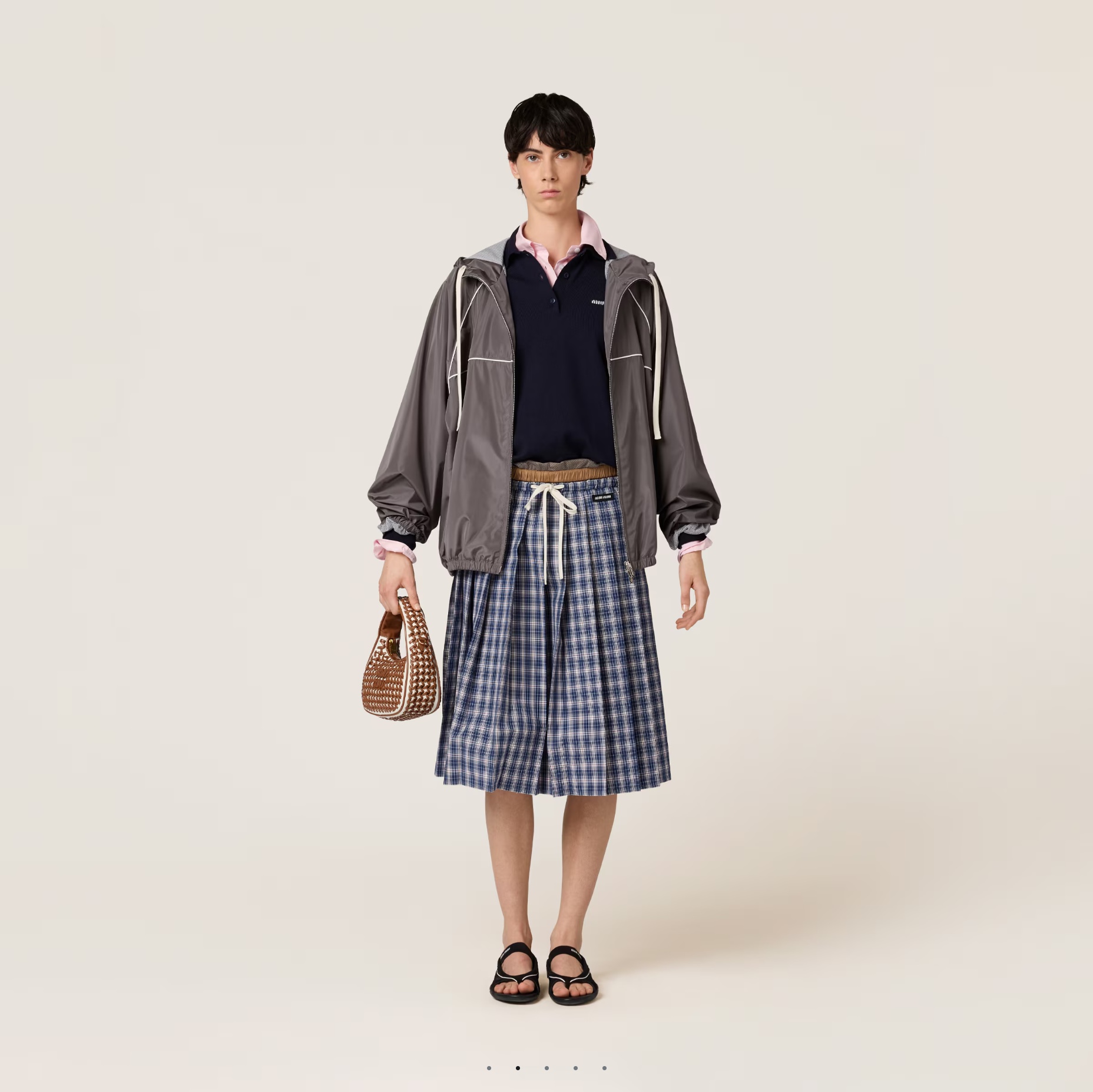 미우미우 그레이 자켓