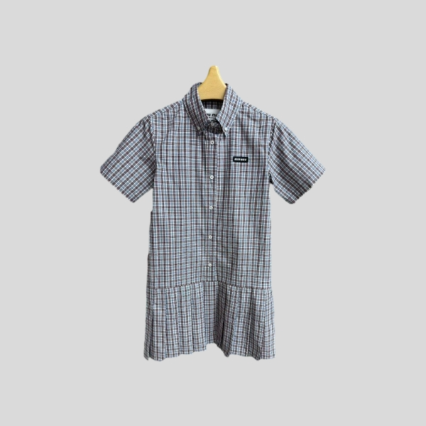 미우미우 플레드 드레스