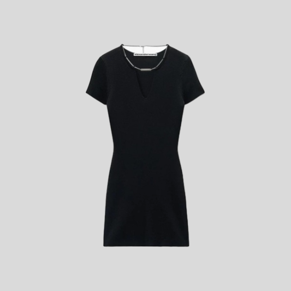 알렉산더왕 플레이트 바디콘 미니 드레스