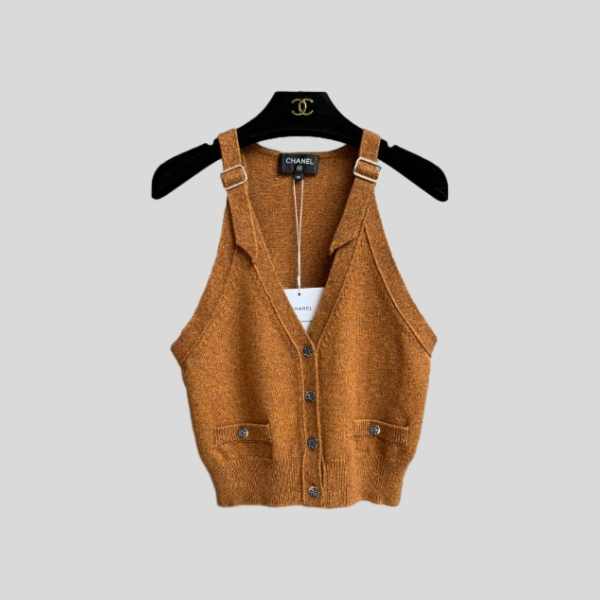 샤넬 숄더 스트랩 탑