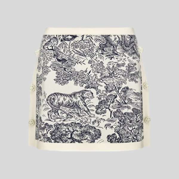 디올 Dioriviera 스트레이트 미니스커트