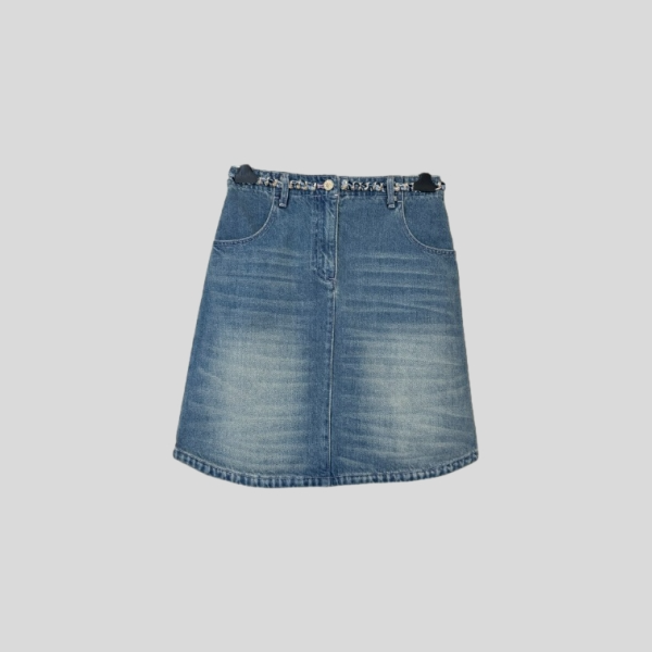 샤넬 데님 스커트 