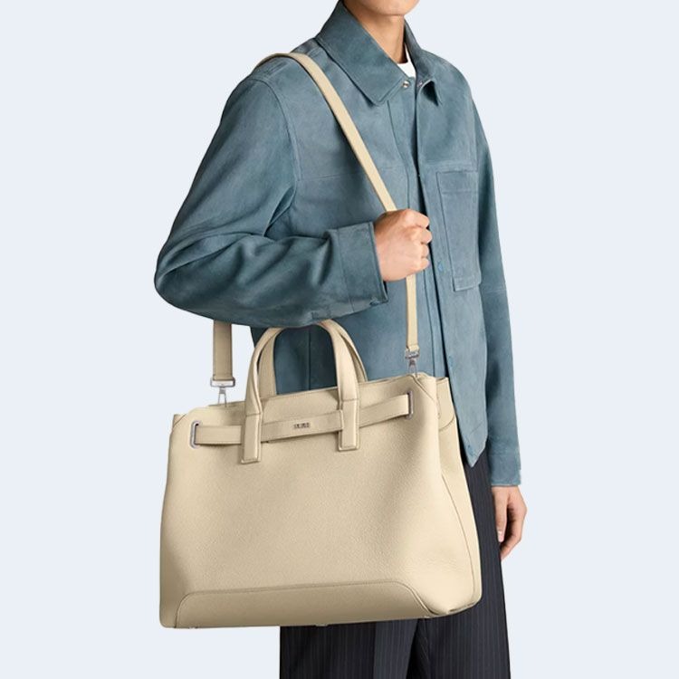 디올 노르망디 미디엄 토트백 베이지