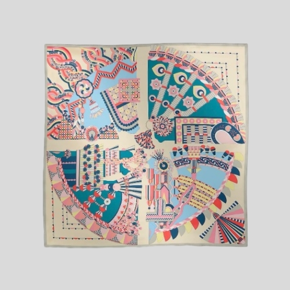 에르메스 뉴 하이 주얼리 벨벳 숄 핑크