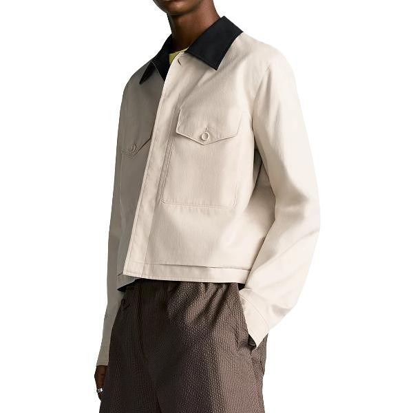 디올 콘트라스트 카라 자켓