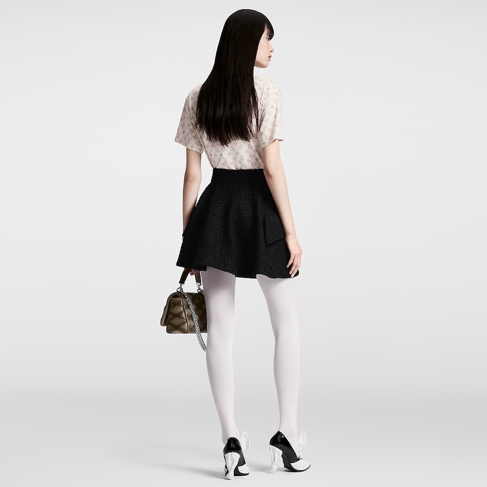 루이비통 드롭 숄더 슬리브 티셔츠