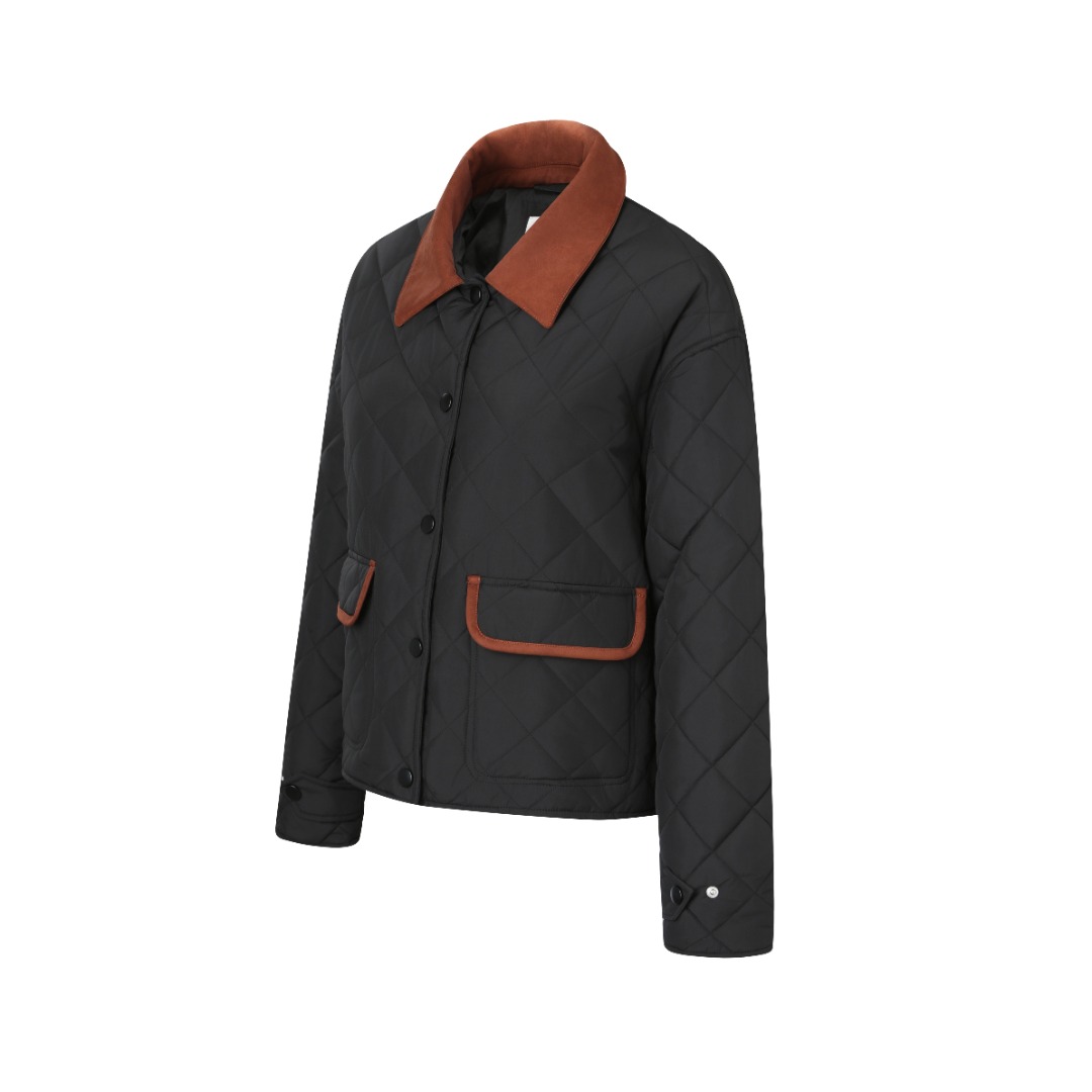 미우미우 퀼팅 테크니컬 퐁제 블루종