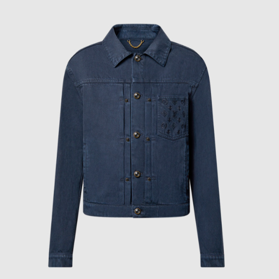 루이비통 가먼트 다이드 데님 타입 II 트러커 자켓