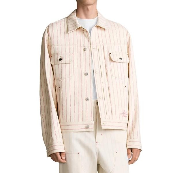 디올 NEL 스트라이프 트러커 자켓