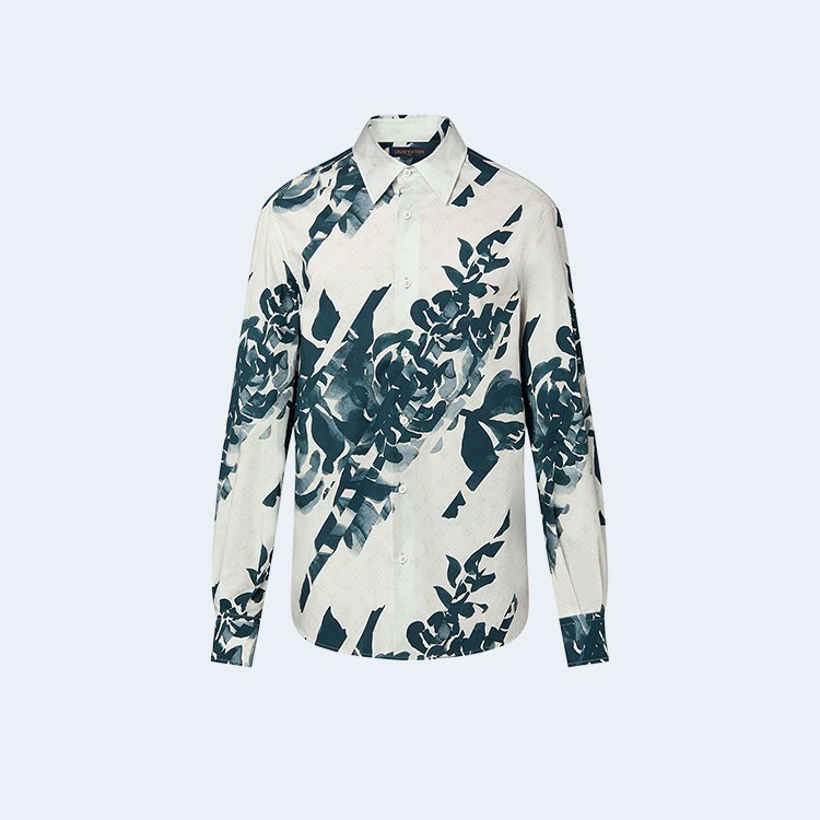 루이비통 롱 슬리브 프린티드 셔츠