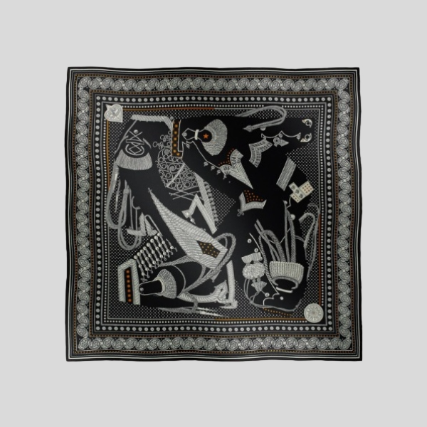 에르메스 벨벳 케이프 블랙