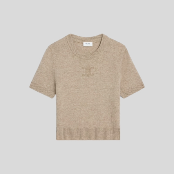 셀린느 숏 슬리브 스웨터