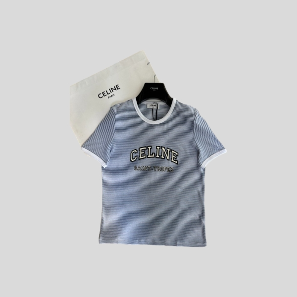 셀린느 스트라이프 반팔 티셔츠
