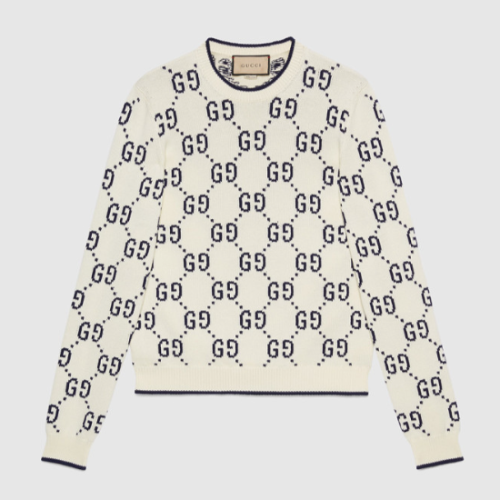 구찌 GG 코튼 니트 스웨트셔츠
