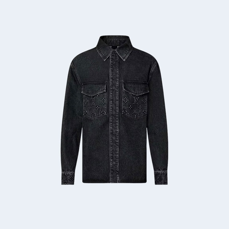 루이비통 데님 오버사이즈 셔츠