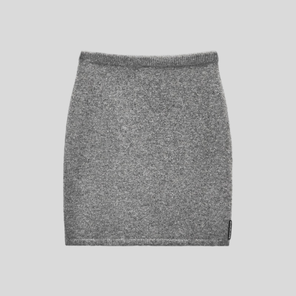 알렉산더왕 그레이 울 블렌드 핫픽스 미니스커트