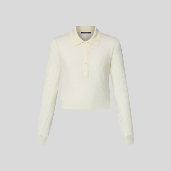 루이비통 마히나 롱 슬리브드 폴로 탑