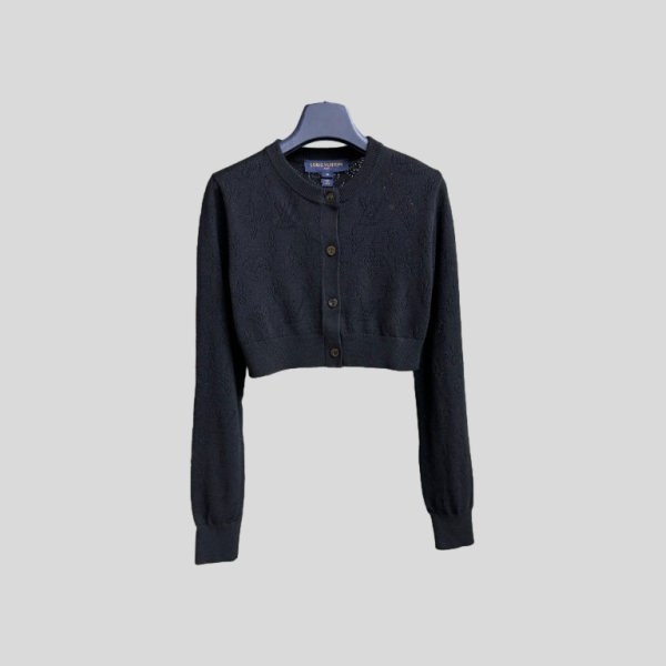 루이비통 할로우 니트 가디건