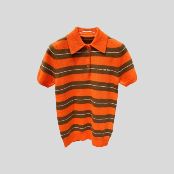 미우미우 니트 폴로 셔츠