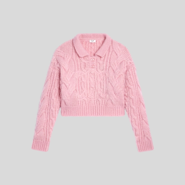 셀린느 아란 모헤어 & 울 스웨터