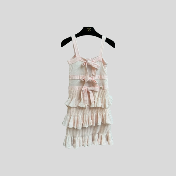 샤넬 홀터넥 케이크 드레스