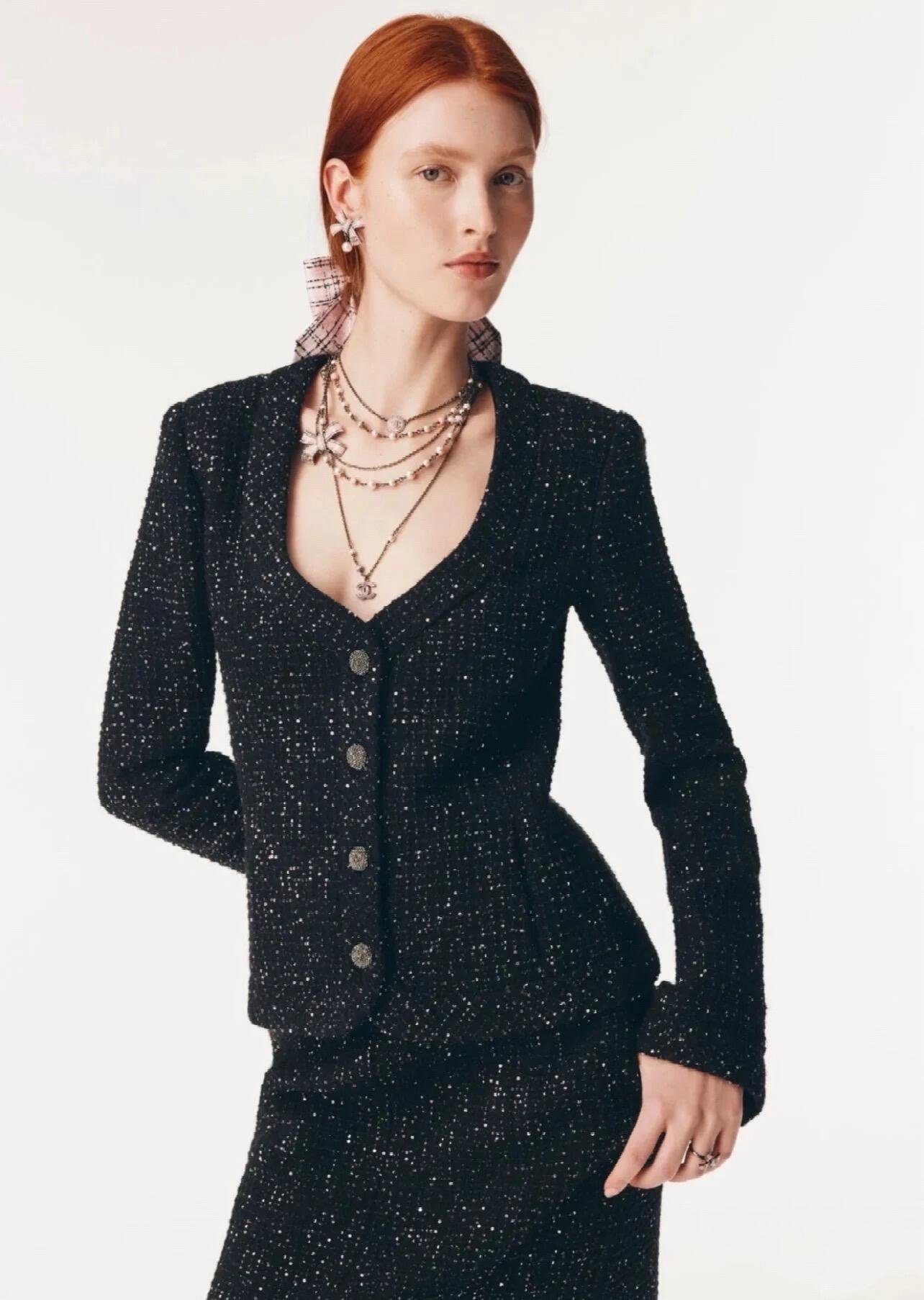 샤넬 트위드 자켓