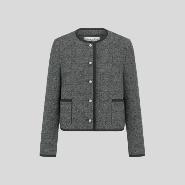 디올 매크로까나쥬 크롭 자켓